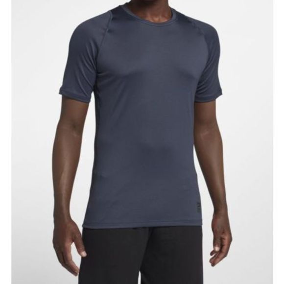 Nike AH7989 472 Mens Size S Dark Grey Pro Training Shirt - Picture 1 of 4